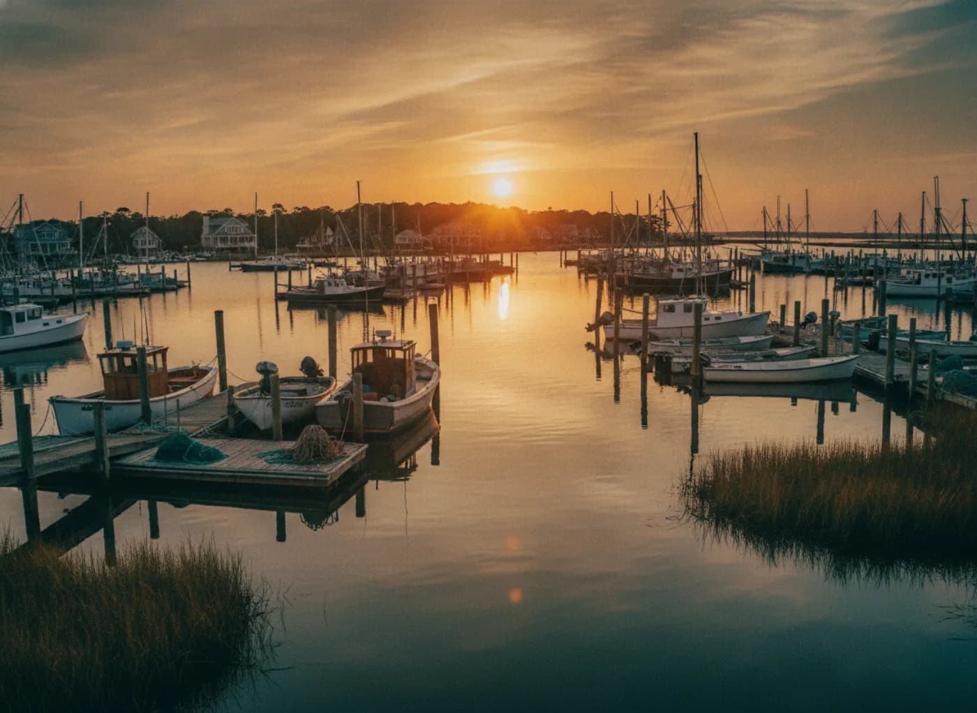Filming location Atlantic City Marina District docks and back-bay waterways